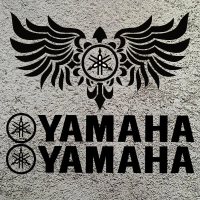 Miếng Dán Cánh Tay Cánh Xe Máy Logo Yamaha, 2 Miếng, Miếng Dán Hành Lý Xe Máy Phản Quang Yamaha, Miế