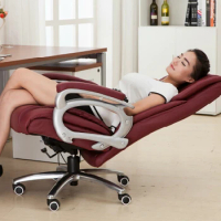 Home office chair ergonomic computer chair boss can lie massage chair leather lift swivel chair
