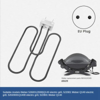 66631 / 65620 Weber Electric Grill Replacement Parts Heating Elements 2200W For Weber Q140 / Q1400 EU Plug