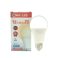 【DanceLight 舞光】3入 LED 12W 3000K 黃光 E27 全電壓 可調光 球泡燈 _ WF520260