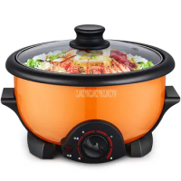 3.5L Capacity Mini Electric Multi Cooker Hot Pot Household Non-stick Electric Cooking Machine Student Dormitory Hotpot Cooker