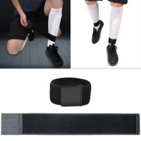 Soccer Shin Guard Straps Adjustable Shin Fixed Strap Anti Slip Soccer Ankle Guards for Womenn Men Football Cycling
