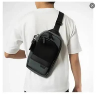 TUMI Harrison Gregory Sling Bag - Tas Selempang - Dark Nevado Grey