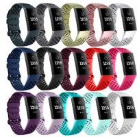 Strap for Fitbit Charge 4 Smart Watch Bracelet Sport Silicone Waterproof Replacement Watch Strap For Fitbit Charge 3 SE S L