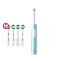 【德國百靈Oral-B-】PRO1 3D電動牙刷-簡約白/孔雀藍