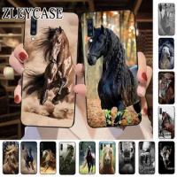 cute horse horses Black Phone Cover For Samsung Galaxy A12 A13 A14 A20S A21S A22 A23 A32 A50 A51 A52 A53 A70 A71 A73 5G cases