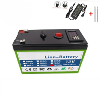 For Solar Energy Electric Vehicle Battery 12.6v3A Charger 12V 100Ah 18650 Lithium  Rechargeable