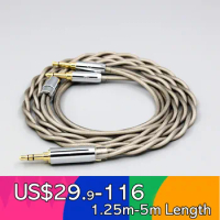 Type6 756 core 7n Litz OCC Silver Plated Earphone Cable For TAGO T3-01 T3-02 studio Klipsch HP-3 Heritage iBasso SR2 LN007842