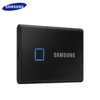 SAMSUNG T7 Touch SSD NVMe Type-C USB 3.2 Encrypted SSD Portable Solid State Disk 2TB Original SSD Speed up to 1050MB/s PSSD