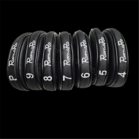 Penutup Kepala Besi Golf Baharu Dengan Penutupan Magnetik PU Romaro Golf Besi Set Sarung # 4-9 P（7pc