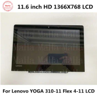 11.6" HD With Bezel For Lenovo Yoga 310-11 Yoga 310 11 310-11IAP 80U2 Flex4-1130 FLEX 4 11 LCD Touch Screen Digitizer Assembly