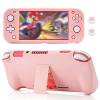Pink Protection Case for Nintendo Switch Lite with Kickstand, Hard Case for Nintendo Switch lite with Stand