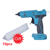 Hot Melt Glue Gun with 11m Glue Sticks Electric Household Heat Temperature Thermo Industrial Repair Tool for 18V Makita battery