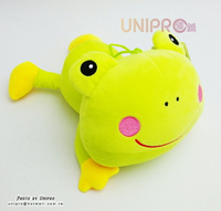 【UNIPRO】微笑Q版大頭青蛙 趴姿 絨毛玩偶 吊飾 娃娃 FROG
