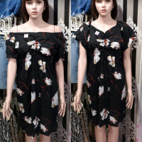 Dress Sara Motif Bunga Rayon