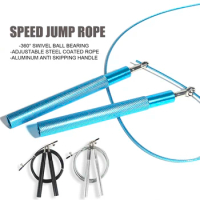 Speed Jump Rope 360° Swivel Ball Bearing Adjustable Steel Coated Rope Workout Fitness Training Boxing Exercises Skipping Ropes