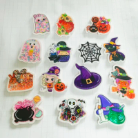 Many colors Halloween Sharker Resin for DIY Bows Bags handmade Decorations