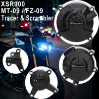 For Yamaha FZ09 FZ-09 Mt09 Mt 09 Mt-09 Scrambler &amp; Tracer 900 Engine Protector Cover for Tracer900 Motorcycle Accessories