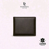 Dompet Pria Kulit Sapi Asli Original Lipat Pendek Leaderbag Branded Elegan Premium Warna Coklat Mode