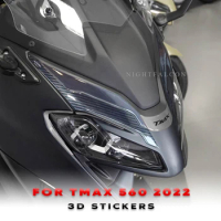 front protection Sticker 3D Tank pad Stickers Oil Gas Protector Cover Decoration For yamaha tmax 560 2022