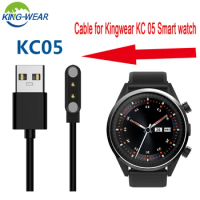 Cable For KINGWEAR KC05 kc08 Smart Watch Original KINGWEAR KC05 4G Clock Charging Cable Backup 2pin Magnetic Charger Accessory