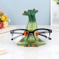 Giá đỡ kính mắt hình con ếch hoạt hình matejiely, giá trưng bày kính/kính râm, tượng/tượng nhỏ con ế