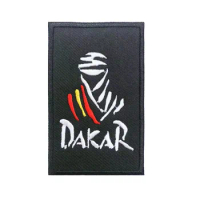 5cm X 8cm Classic Dakar Spain Patch Logo Badge Car Sticker Decal Decor Vinyl Helmet Car Motorbike Bike Skate Board