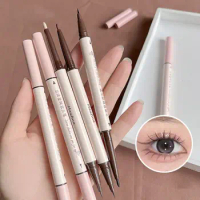 Smudge Proof Eyeliner Pen New Double Headed Long Lasting Lying Silkworm Shadow Pen Waterproof Easy to Color Eyeliner Pencil