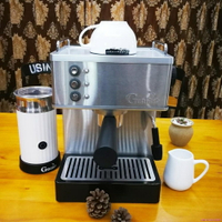 咖啡機GUSTINO意式高壓不銹鋼鍋爐商用家用半自動蒸汽咖啡機可訂做110V JD CY潮流站