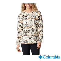 Columbia哥倫比亞 女款 Sweater Weather刷毛半開襟長袖上衣-印花UAR06130FW / FW22
