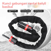 Kunci Rantai Basikal Sukan Luar Anti-kecurian Kata Laluan Gunung Motosikal Elektrik [COD] custom rod