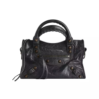 BALENCIAGA Le City Mini Bag Arena Storico Lambskin Black