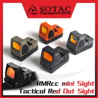 Hunting RMRcc mini Red Dot Sight Fit 20mm Rail Weapon Reflex Sights Scope SOTAC GAER