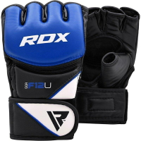 『VENUM旗艦館』RDX 英國 GGR-F12U 格鬥 露指手套 MMA 藍黑 尺寸 XL