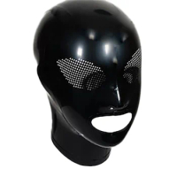 Latex Mask Sexy Rubber Hood Fetish Mask Sexy Black Latex Hood Mask Fetish Open Nose And Mouth