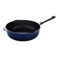 【日本Arnest】Bellfina鑽石超輕量雙口深型不沾炒鍋-30cm(不沾鍋 瓦斯爐適用/IH可用鍋/兩款任選一)