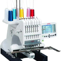 Big Discount Price Janome MB-4Se Four-Needle Embroidery Machine with included Hat Hoop, Lettering Hoops, Embroidery Design