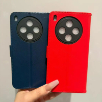 Sarung Kulit, untuk VIVO Y500 Pro 5G, Sarung Telefon Selak Dompet Retro, dengan Pendirian, Cangkang