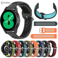 Sports Silicone Watchband For Samsung Galaxy Watch 4 40mm 44mm Replacement Watch Strap For Samsung Galaxy Watch 4 Classic