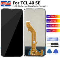 KOSPPLHZ For TCL 40 SE LCD Display + Touch Screen Assembly Replacement For TCL 40SE T610K, T610, T610P, T610P2 LCD + Glue