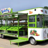Garden Mobile Kitchen, Removeable Food house Ice Cream Cart, Coffee shop, Big Food Van, Hot Dog Kiosk, Electric Food Booth House