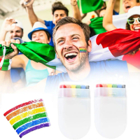 Portable 6 Colors Rainbow Face Painting Stick DIY Paint Cup Face World Creative Paint Outdoor F8U3