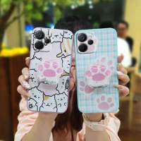 cute ins Phone Case For OPPO Realme9i 5G/Realme10 5G Simplicity Skin feel silicone Glitter The New