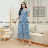 JINIEDAILY - Rania Dress Bahan Rayon Premium Daster Murah Virak Motif Cantik Kekinian Adem dan Nyama
