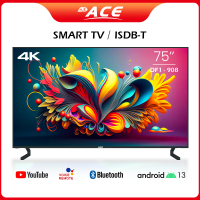 ACE 75" UHD 4K Smart  TV (WEBOS, Android 13, Netflix, Youtube, Chromecast, BT, ISDB, Soundbar,REMOTE Voice Control)