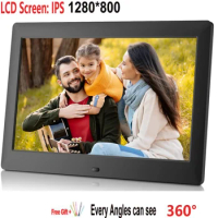 10 inch Full-View IPS Screen 1280*800 Digital Photo Frame with remote control