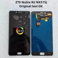 AMOLED For ZTE Nubia N2 NX575J MT6750 Touch Screen Lcd Screen Mobile Phone Module Internal And External Screen Display