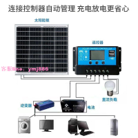 全新太陽能電池板100W單晶硅12V太陽能充發電板家用光伏太陽能板