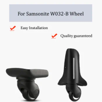 For Samsonite W032-B Nylon Luggage Wheel Trolley Case Wheel Pulley Sliding Casters Universal Wheel Repair Slient Wear-resistant