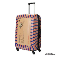 AOU 20吋 愛心公益 TSA海關鎖鏡面硬殼箱 旅行箱(郵票箱)90-032C